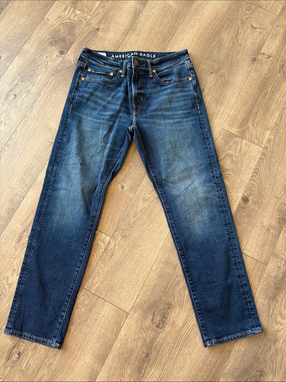 American Eagle Outfitters Men's Indigo Slim Straight Jeans